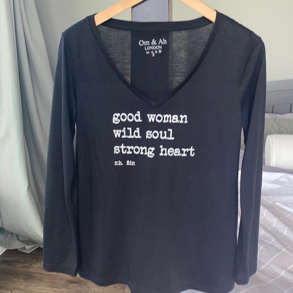 Om & Ah London longsleeve tee